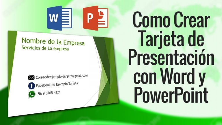 Crear tarjetas de presentacion