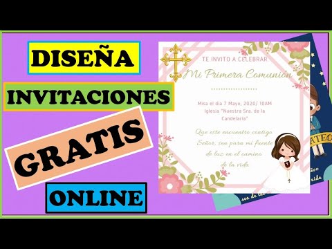 Crear tarjeta invitacion