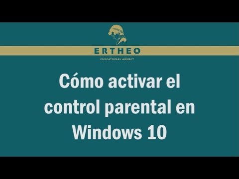 Crear cuenta control parental windows 10