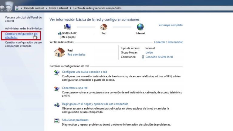 Crear puente de red
