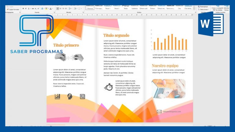 Crear un triptico en word