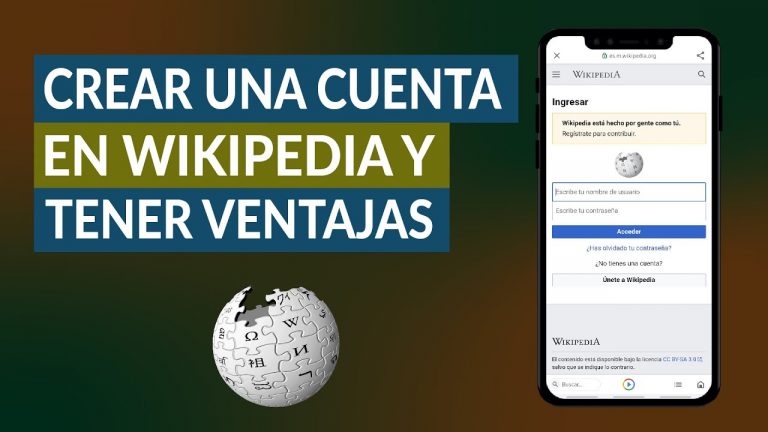 Crear una cuenta wikipedia