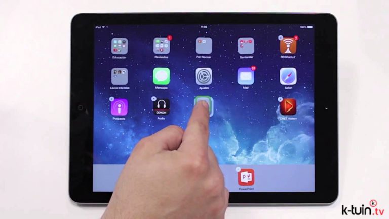 Crear carpetas en ipad