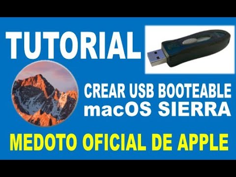 Crear usb mac os sierra