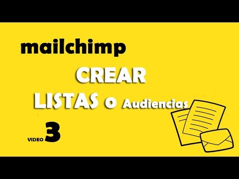 Crear audiencia en mailchimp