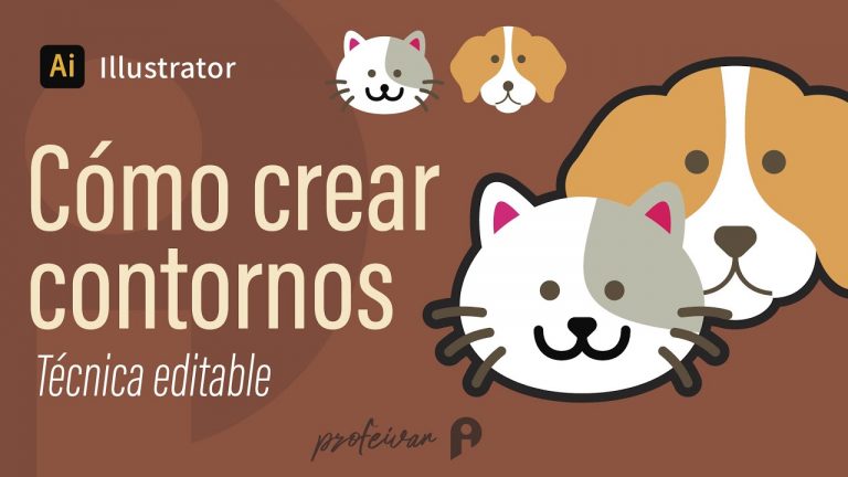 Crear contorno illustrator