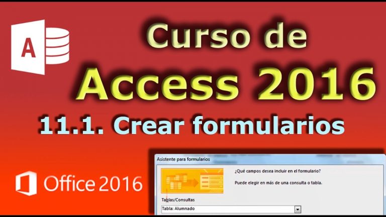 Crear formularios access