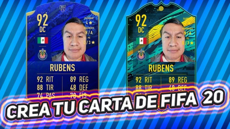 Crear carta fifa 20 personalizada gratis