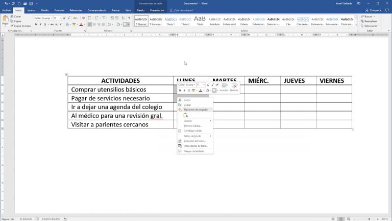 Crear cronograma