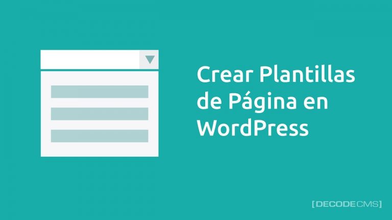 Crear plantilla wordpress