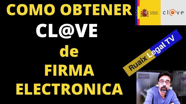 Crear clave firma