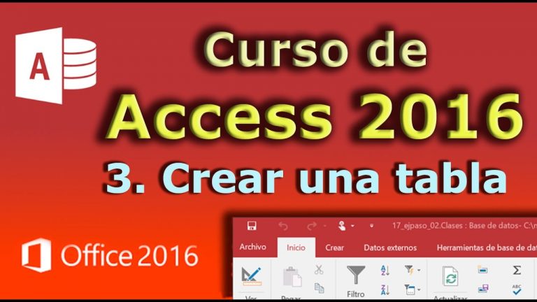 Access crear tablas