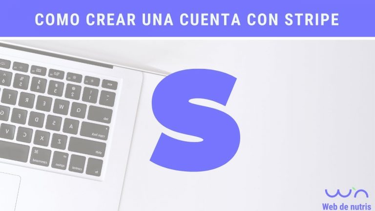 Crear cuenta de stripe
