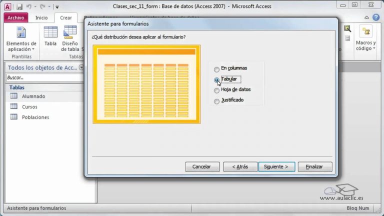 Crear formularios en access 2010