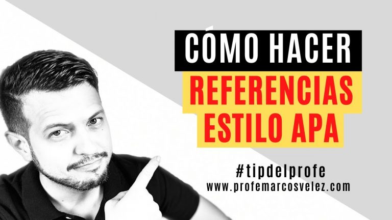 Crear referencia apa