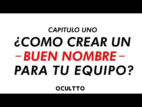Crear nombre de equipo