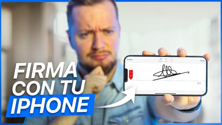 Crear firma iphone