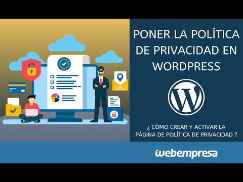 Crear politica de privacidad wordpress