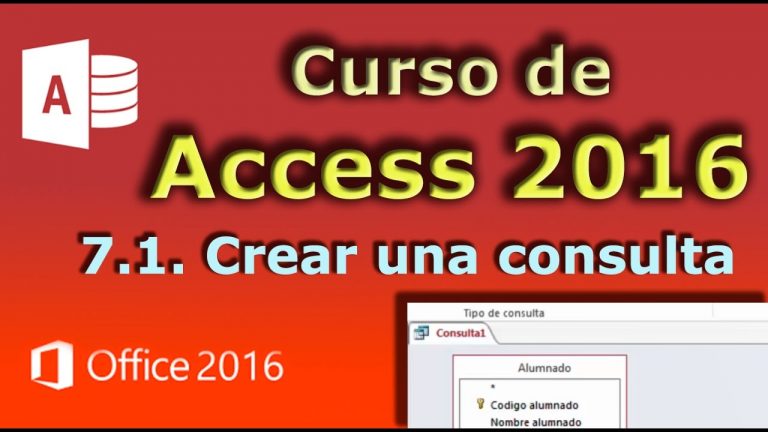 Crear una consulta en access