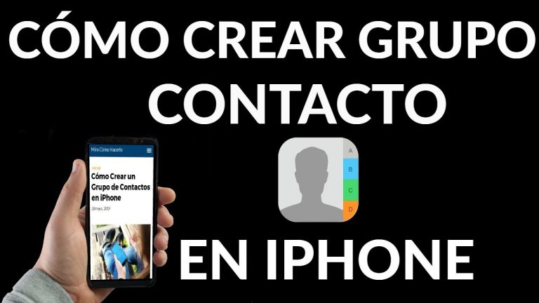 Crear grupo de contactos en iphone