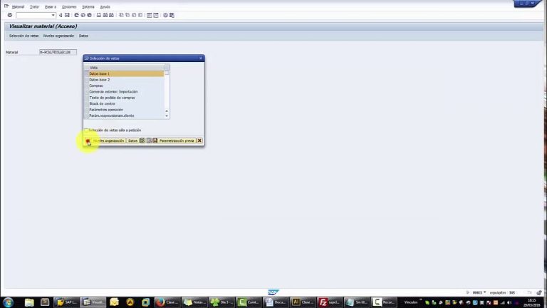 Crear un material en sap