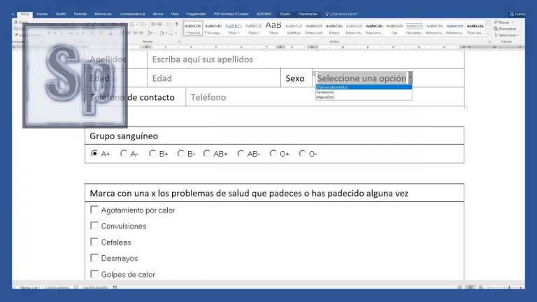 Crear un formato en word