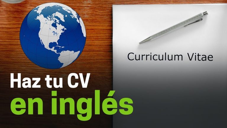 Crear curriculum en ingles gratis