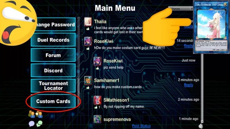 Crear cartas de yugioh