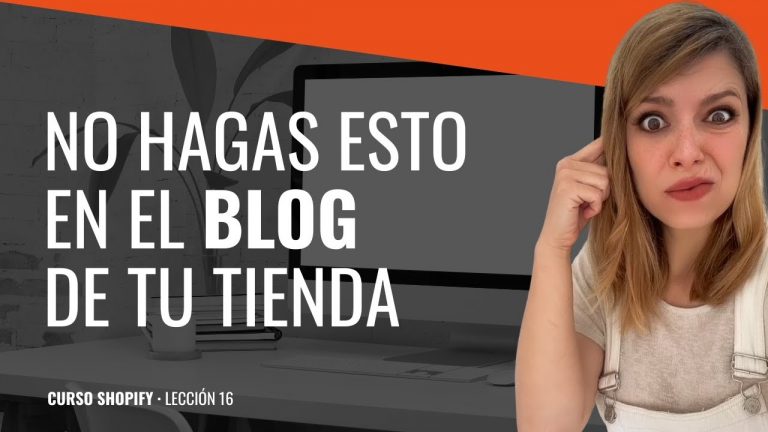 Crear blog en shopify