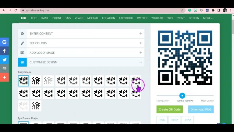 Crear qr monkey