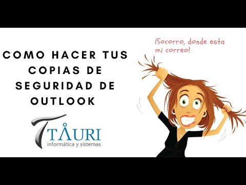 Crear copia de seguridad outlook