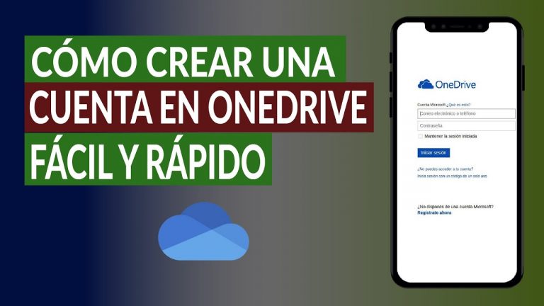 Crear cuenta onedrive
