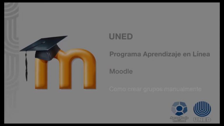 Crear grupos en moodle
