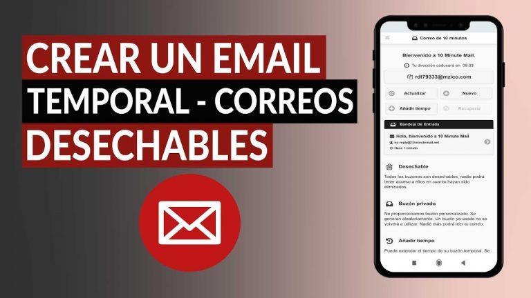 Crear correos desechables
