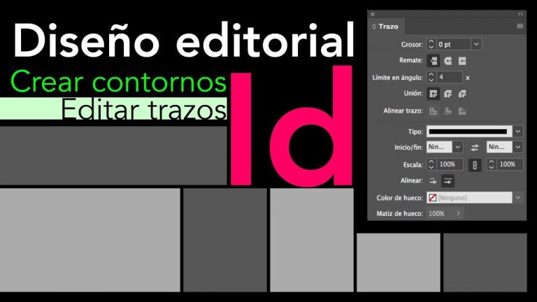 Crear contornos en indesign