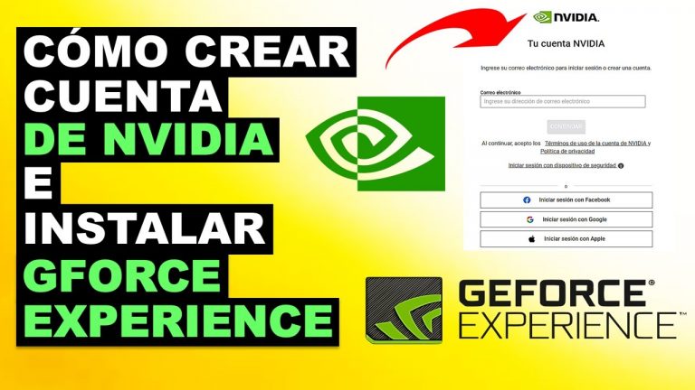 Crear cuenta nvidia