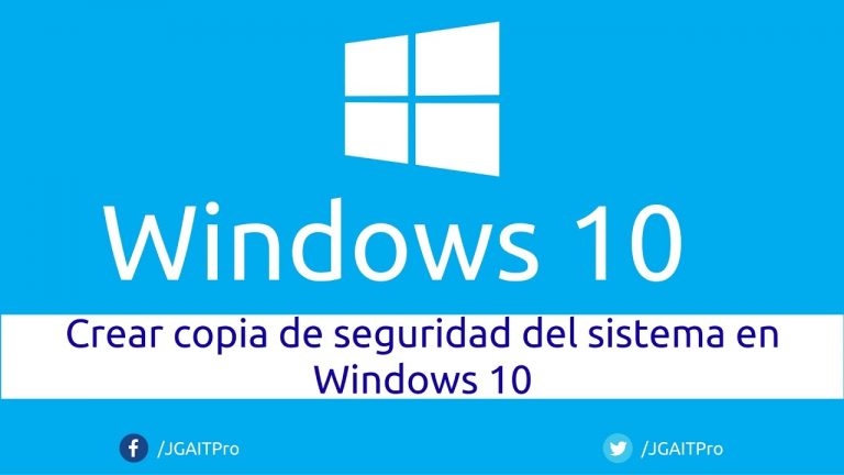 Crear copia de seguridad windows 10