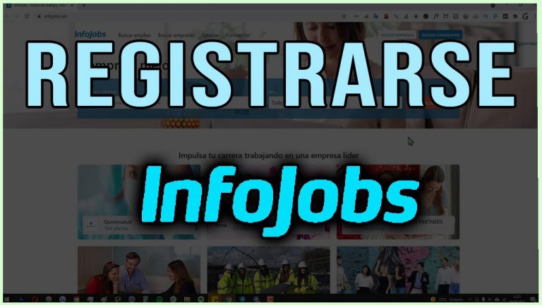 Infojobs crear cuenta