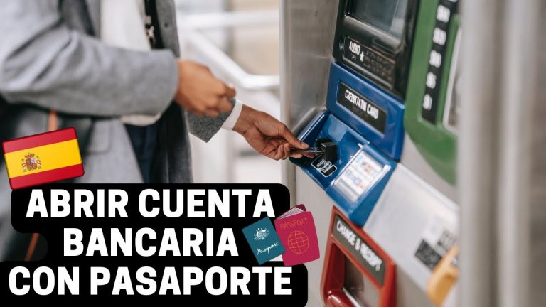 Crear cuenta bancaria con pasaporte