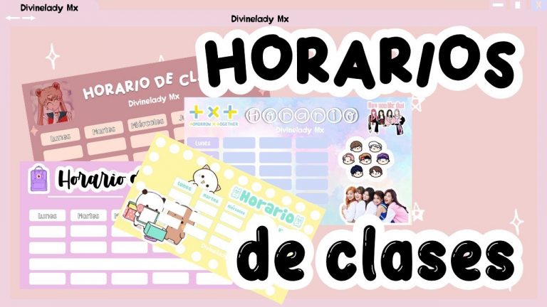 Crear horario de clases