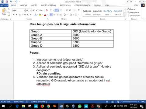 Crear grupos en linux
