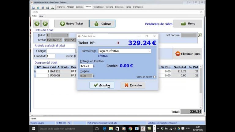 Programa para crear entradas