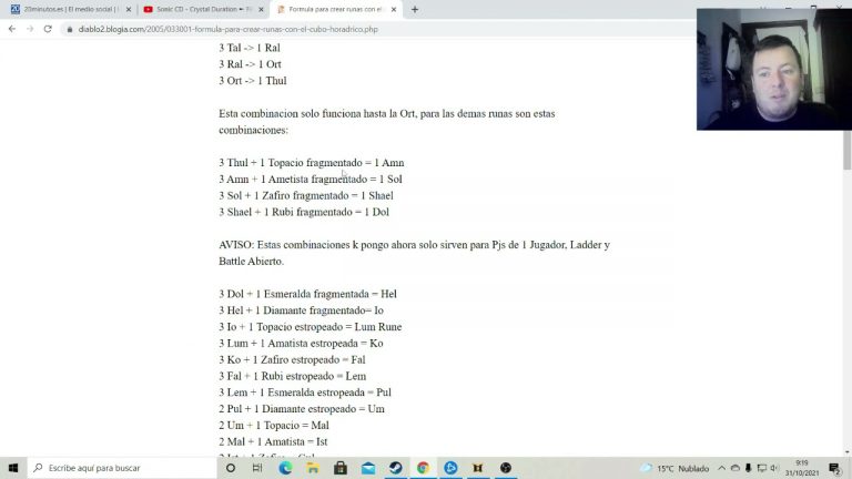 Crear runas diablo 2