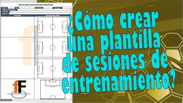 Crear plantillas de futbol