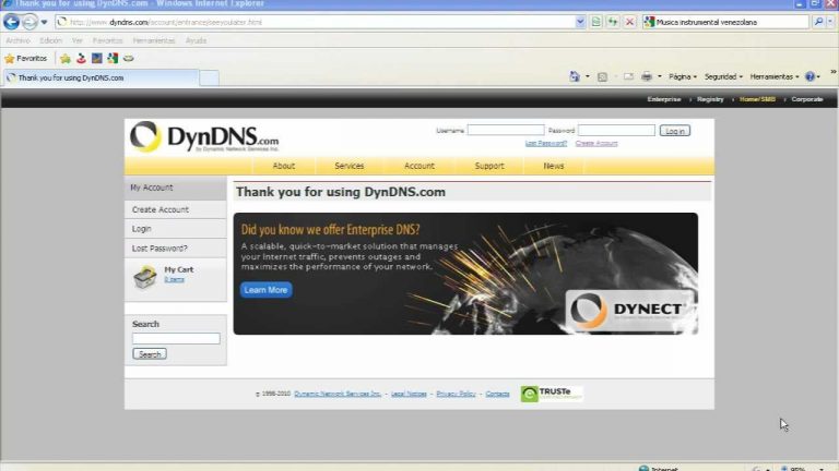 Crear dyndns gratis