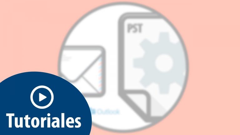 Crear pst outlook