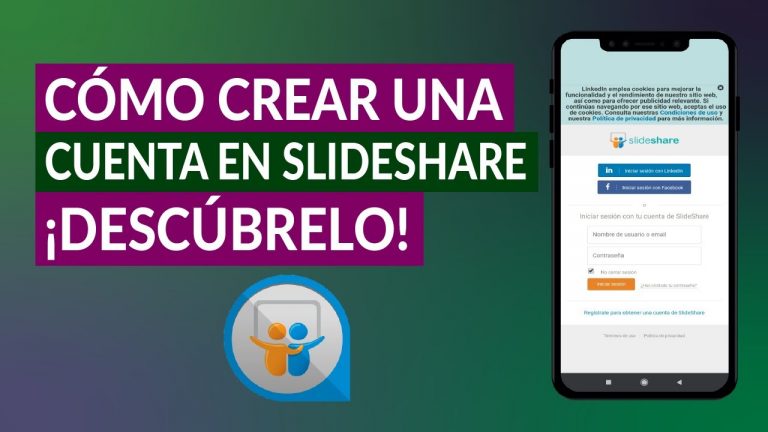 Slideshare crear cuenta