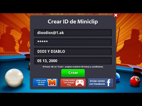 Crear cuenta de miniclip