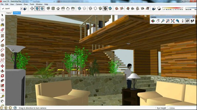 Crear escenas sketchup