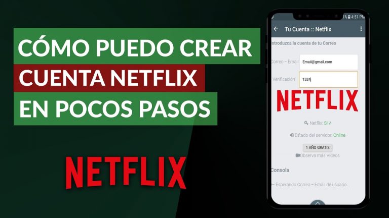 Crear cuenta netflix